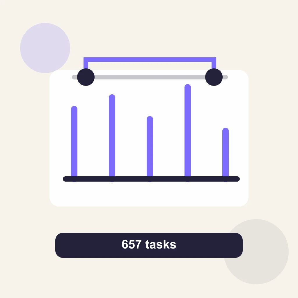 An AI agent moves tasks across business apps while warning rails light up around the workflow