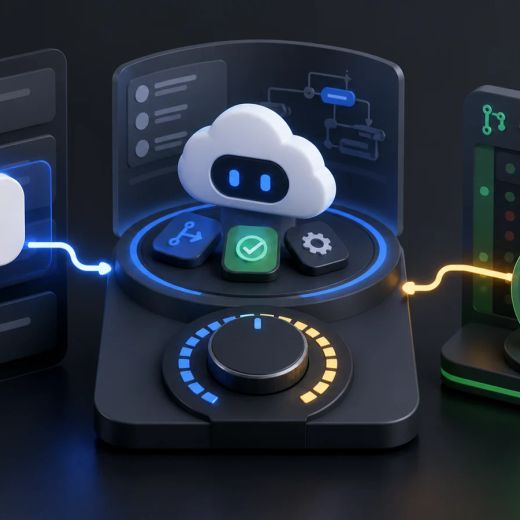A comment trigger, reasoning dial, and pull request checkpoint connect through a cloud agent workspace