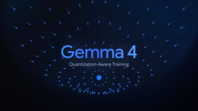 Google's official Gemma 4 quantization-aware training hero image
