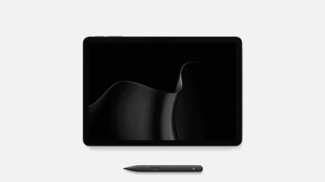 Microsoft's new Surface Pro shown with its pen