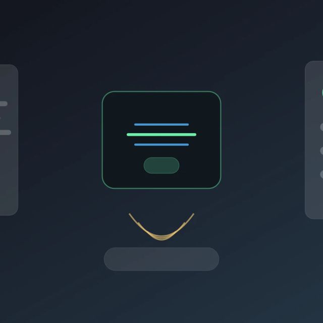 A developer automation pipeline where task cards flow through sandbox and review checkpoints