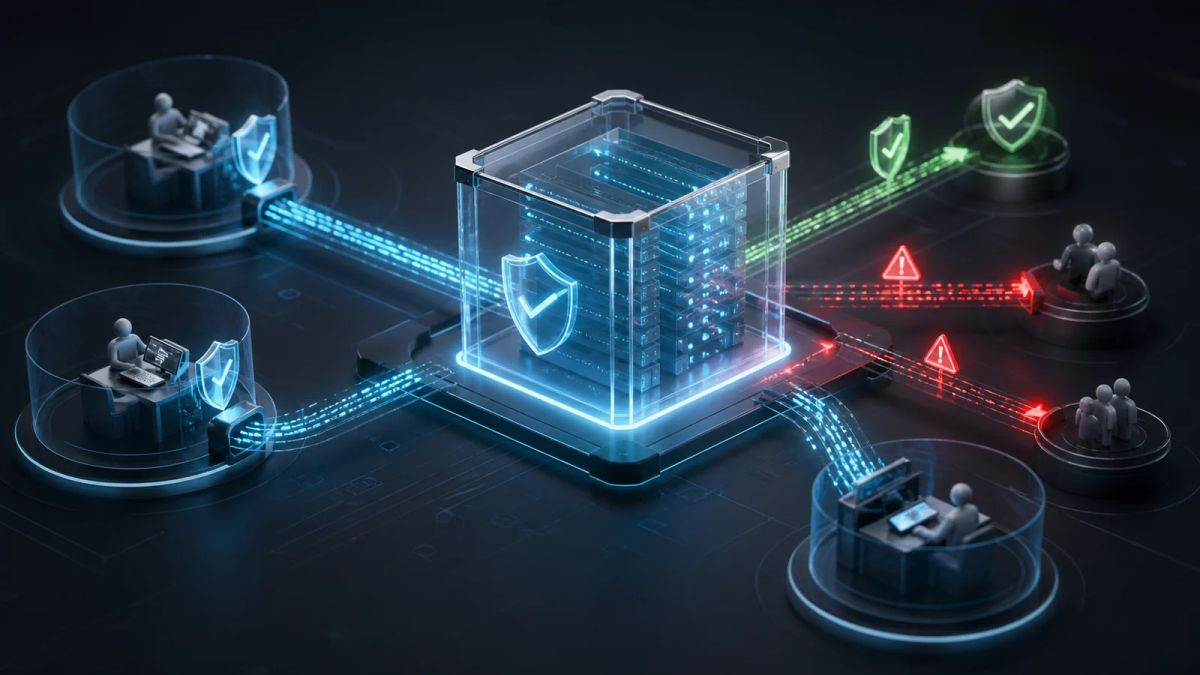A transparent secure ledger collects agent activity traces from protected workspaces