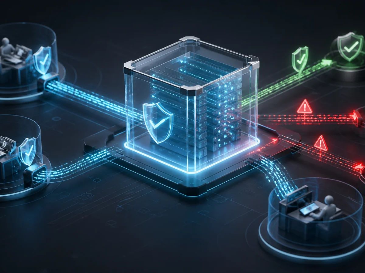 A transparent secure ledger collects agent activity traces from protected workspaces