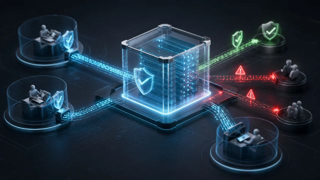 A transparent secure ledger collects agent activity traces from protected workspaces