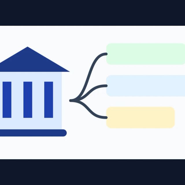 Editorial illustration of a regulated bank workflow dashboard connected to AI assistants