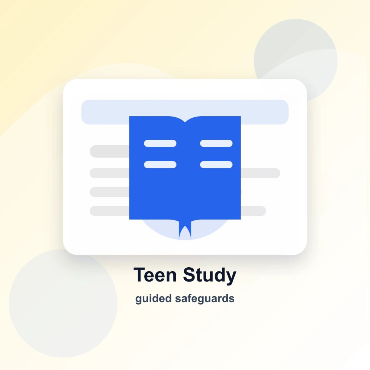 A student desk shows a guided study path, quiz cards, a clock for study hours, and a protective boundary around an AI assistant