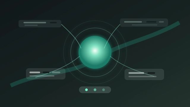 A central AI model core being evaluated against redacted conversation streams in a controlled test chamber