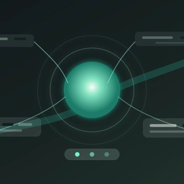 A central AI model core being evaluated against redacted conversation streams in a controlled test chamber