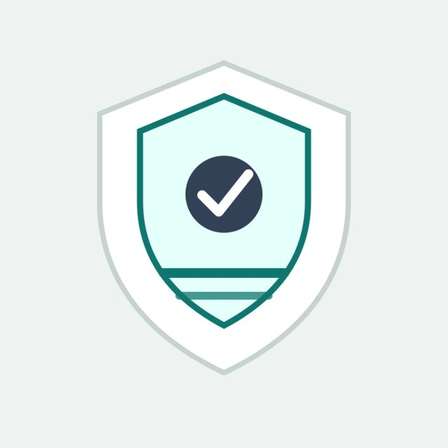 A shield with a check mark sits over a government policy document