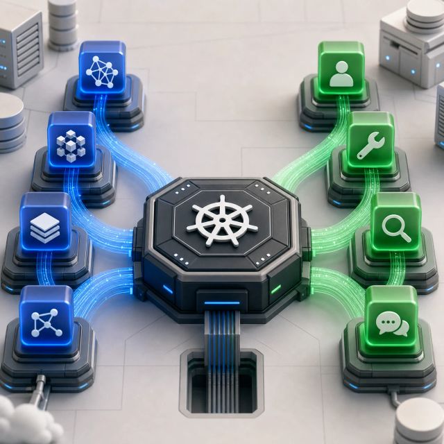 Classic ML services and agent workflows converge into a Kubernetes control plane