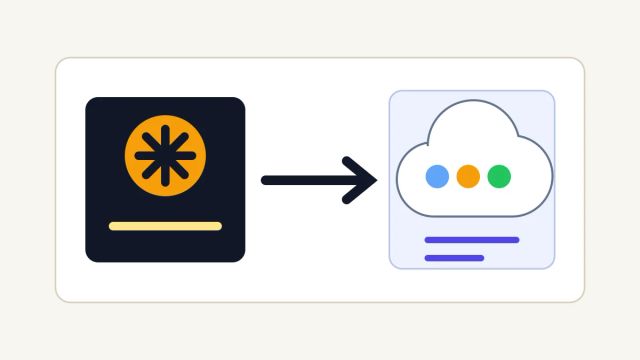 A frontier model core entering a governed cloud platform with enterprise access controls