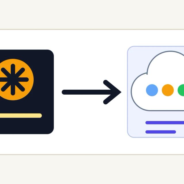 A frontier model core entering a governed cloud platform with enterprise access controls