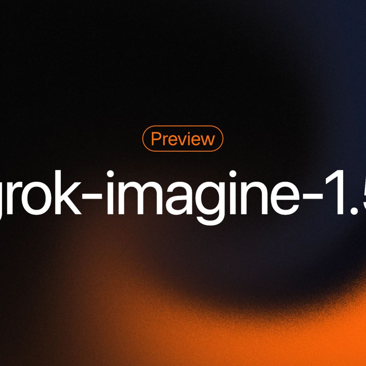 xAI's official grok-imagine-1.5 preview article card